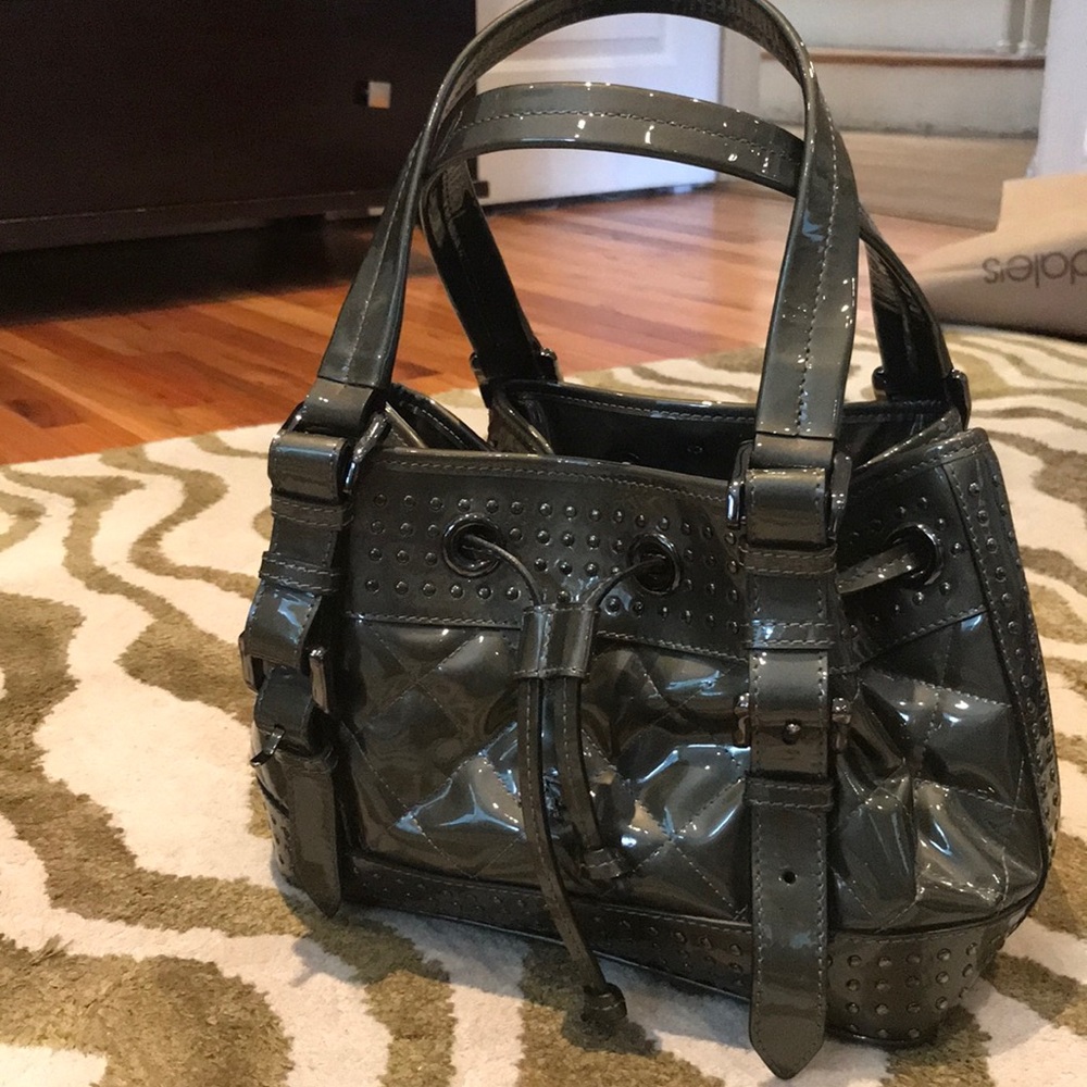BURBERRY quilted bag with studs. AUTHENTIC